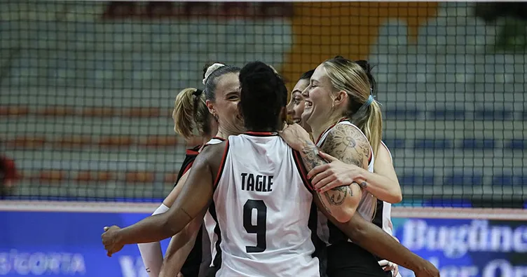 Beşiktaş set vermeden kazandı!