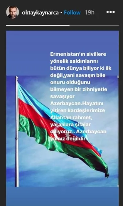 Sanat camiası Azerbaycan'da sivilleri hedef alan alçak saldırı sonrası Ermenistan'a ateş püskürdü! Ünlü isimler bebek katili Ermenistan'a lanet okudu!