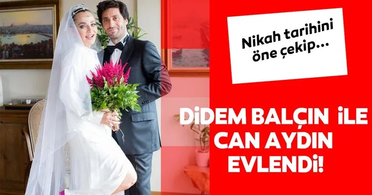 Didem Balçın ile Can Aydın evlendi