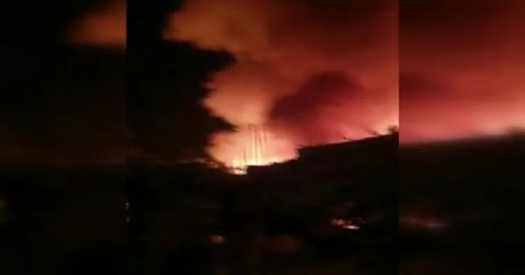 Sancaktepe’de hurda deposunda yangın
