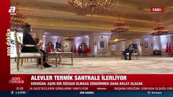 Başkan Erdoğan: Yalan estiriliyor, şu an bölgede 20 uçak var | Video