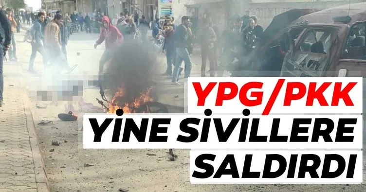 YPG/PKK Tel Rıfat’tan Azez’deki sivillere saldırdı
