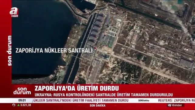 SON DAKİKA! Zaporijya Nükleer Santrali'ndeki üretim faaliyeti tamamen durdu | Video