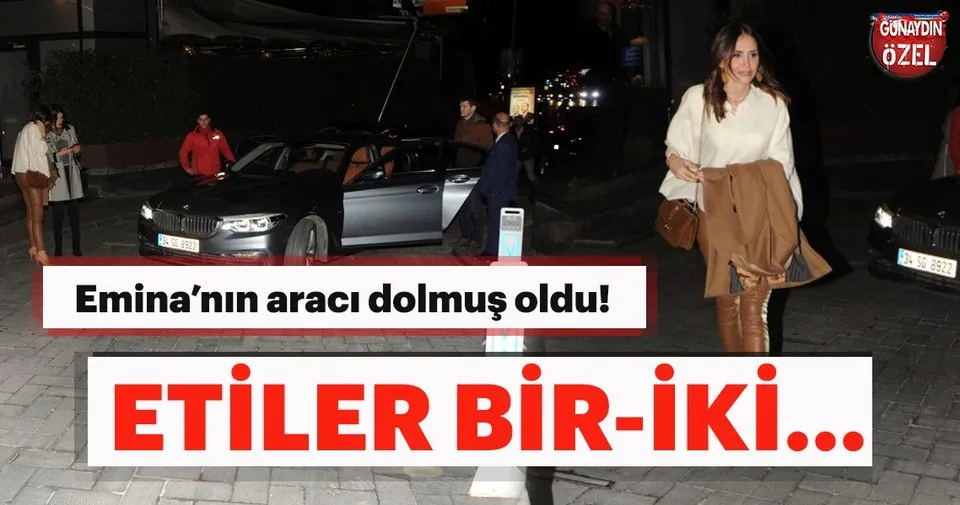Emina Jahovic’in aracı dolmuş oldu! Magazin Haberleri