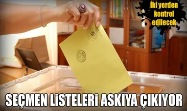 Seçmen listeleri askıya çıkıyor