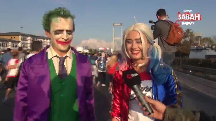Joker ve Harley Quinn maratonda koştu!