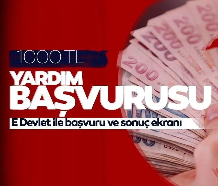 1100 TL pandemi sosyal yardımı başvuru ve sonuç sorgulama ekranı! e-Devlet ile 1000 TL sosyal yardım parası başvurusu nasıl yapılır?