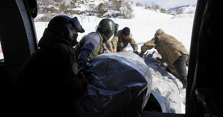 Gökyüzünün kartallarından deprem bölgesinde seferberlik! SABAH o helikopterde yardımları görüntüledi