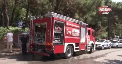 Aydos Ormanı’nda küçük çaplı yangın çıktı: İki kişi kaçtı iddiası | Video