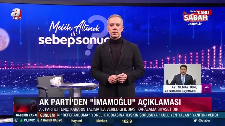 AK Parti Grup Başkanvekili Tunç'tan 'İmamoğlu' açıklaması: Kararlar üzerinden karalama siyaseti yapmak yanlıştır | Video