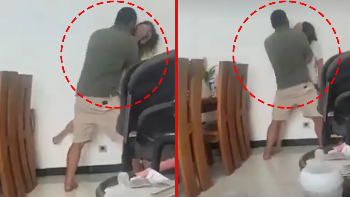 Dehşete düşüren anlar! Sanal medyada tepkiler çığ gibi büyüdü: Cani eş karısını darp edip… Dehşete düşüren anlar! Sanal medyada tepkiler çığ gibi büyüdü: Cani eş karısını darp edip…