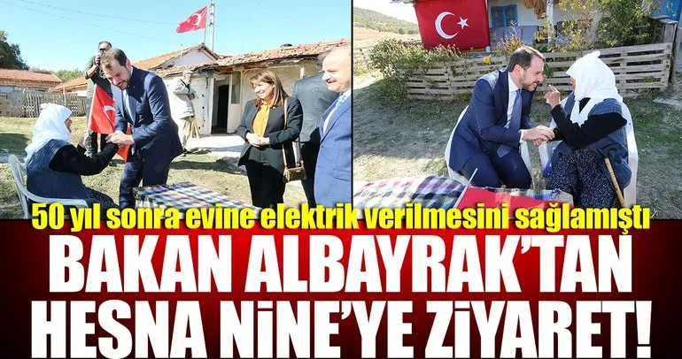 Bakan Albayrak'tan Hesna Nine'ye ziyaret!