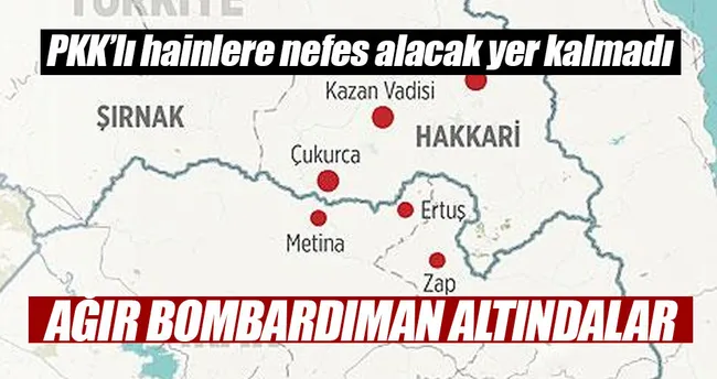 Güvenlik güçleri Çukurca’da teröristlere nefes aldırmıyor