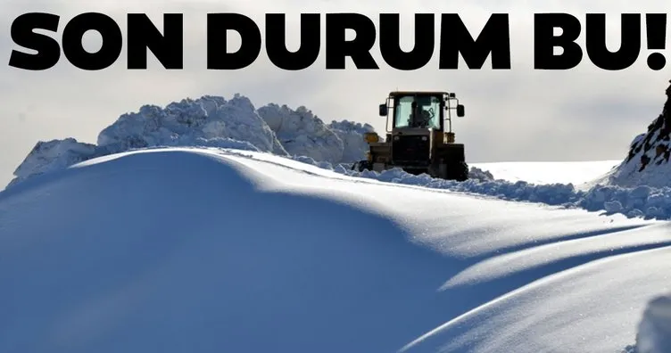 Doğu Anadolu’da metrelerce yükseklikteki karla kaplı yollar açıldı!