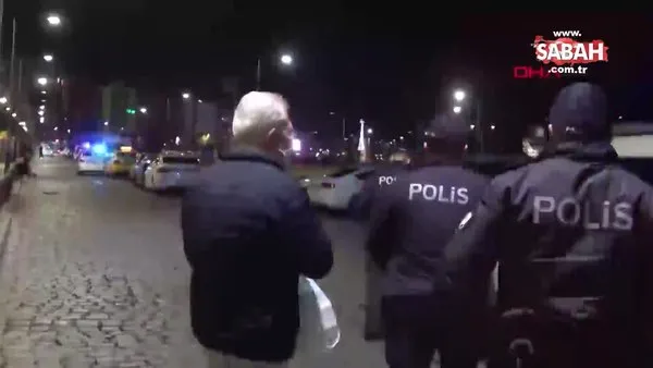Maskesiz gezen kadın, işlem yapan polislere tepki gösterdi | Video