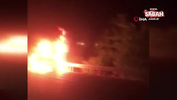 Susurluk'ta yanan araç kullanılamaz hale geldi | Video