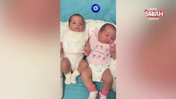 Seray Sever ikiz kızları Alya ve Sofia'nın yeni hallerini paylaştı! Tatlı ikizlere 