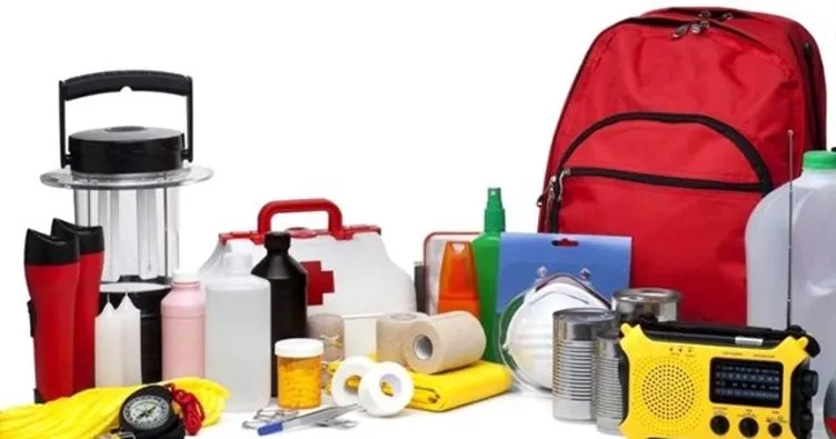 Deprem çantasında bulunması gereken eşyalar nelerdir? AFAD örnek deprem çantası eşya listesi