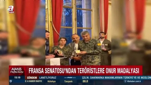 Fransız Senatosu'ndan PKK'ya onur madalyası | Video