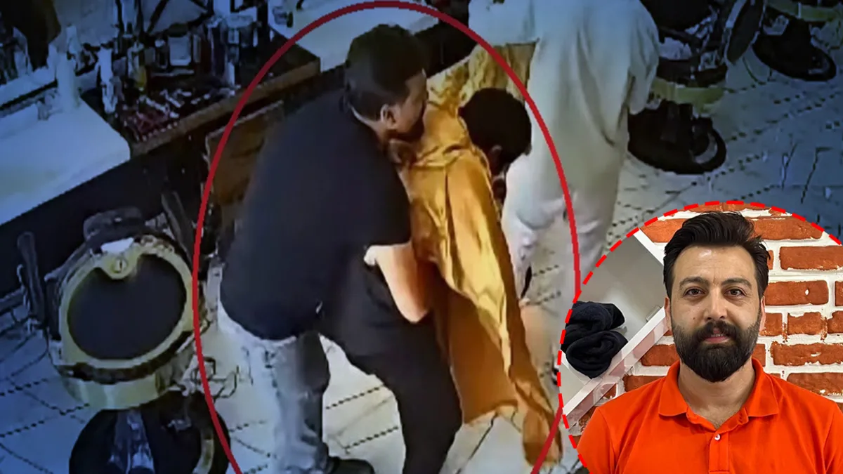 Nevşehir’de tıraş olurken ölümden döndü: Kuaförün saniyeler içindeki hamlesi hayat kurtardı! O anlar kamerada Nevşehir’de tıraş olurken ölümden döndü: Kuaförün saniyeler içindeki hamlesi hayat kurtardı! O anlar kamerada