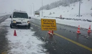 Kayseri-Erciyes Karayolu ulaşıma kapandı