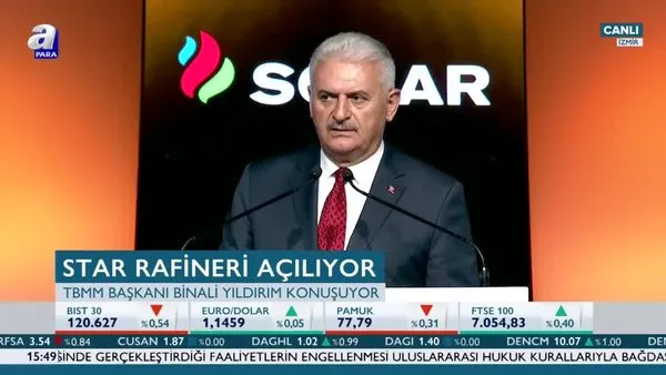 TBMM Başkanı Yıldım, Star Rafineri açılışında konuştu!