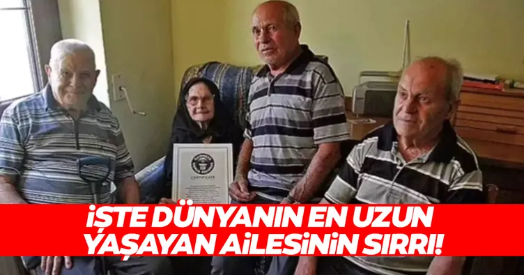 Dünyanın en yaşlı ailesi! Uzun yaşamın sırrını böyle çözmüşler! Hayatları boyunca hep bu yemeği yemişler