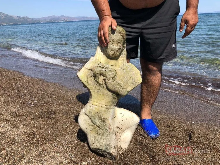 Denizde parlayan heykel tesadüfen bulunmuştu! Diğer parça da ortaya çıktı