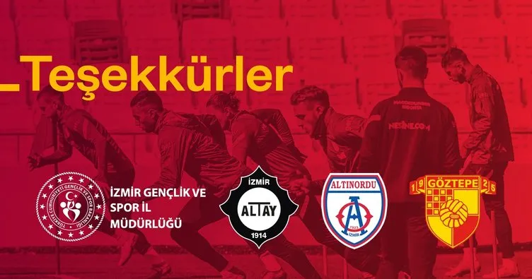 Galatasaray’dan İzmir kulüplerine teşekkür mesajı