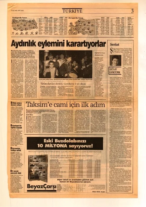 Yapımına karşı çıkmışlardı: Büyük gün geldi! İşte Taksim Camii manşetleri