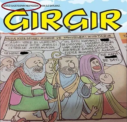 Sözcü'nün sözde mizah dergisi Gırgır'dan ahlaksız Hz. Musa karikatürü - 1