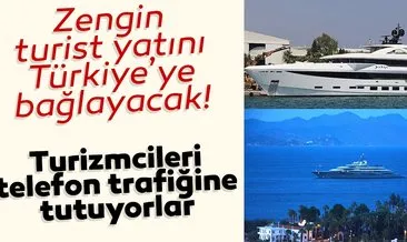 Zengin turist yatını Türkiye’ye bağlayacak