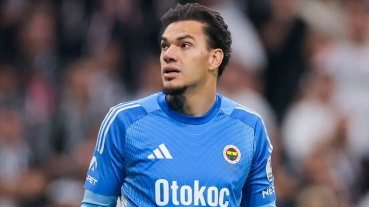 Fenerbahçe kalecisi Ederson'un antrenman sırasında çekilmiş fotoğrafı