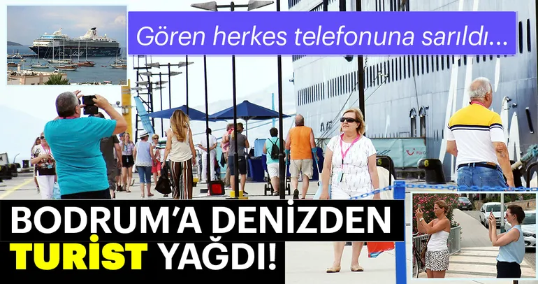 Bodrum’a denizden turist yağdı!