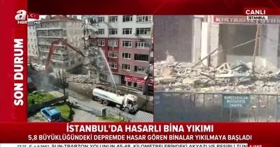 İstanbul’da bina yıkımı! Bahçelievler’de depremden hasar alan 24 binanın yıkımına başlandı | Video