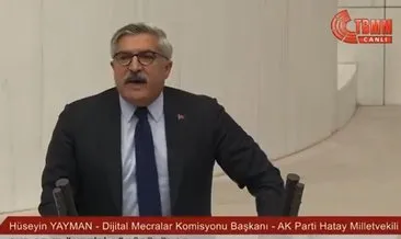 AK Partili Hüseyin Yayman CHP sıralarına bakarak tane tane anlattı: Biz topyekun şiddete karşıyız!