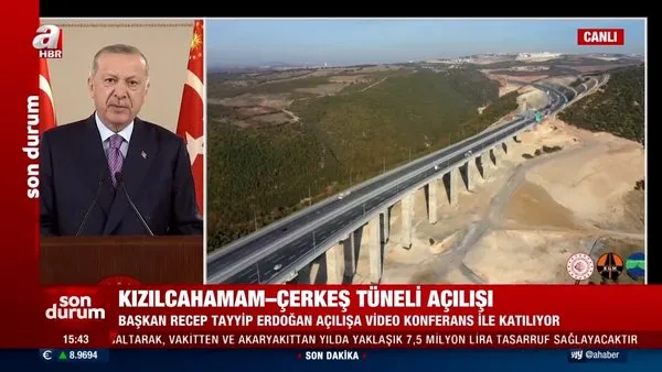 SON DAKİKA: Başkan Erdoğan'dan Kızılcahamam-Çerkeş Tüneli açılış töreninde flaş açıklamalar