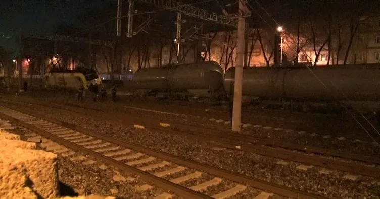Ankara’da tren vagonları raydan çıktı