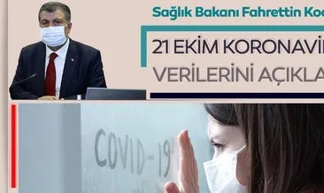 SON DAKİKA HABER: Bakan Fahrettin Koca 21 Ekim koronavirüs hasta ve vefat sayılarını açıkladı! İşte Türkiye’de koronavirüs son durum tablosu!