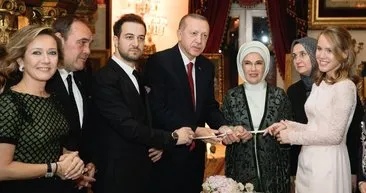 Kalyoncu ve Demirören ailesinin mutlu günlerine Başkan Erdoğan ortak oldu