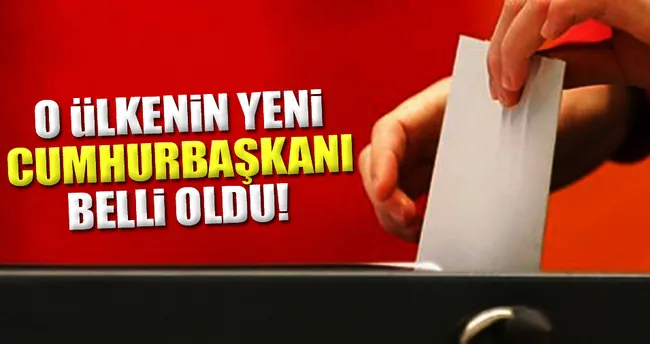 O ülkenin yeni cumhurbaşkanı belli oldu!