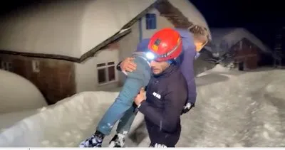 1,5 metre karda hasta kurtarma operasyonu #kastamonu 1,5 metre karda hasta kurtarma operasyonu #kastamonu
