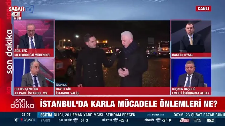 İstanbul Valisi Gül, karla mücadeledeki son durumu açıkladı