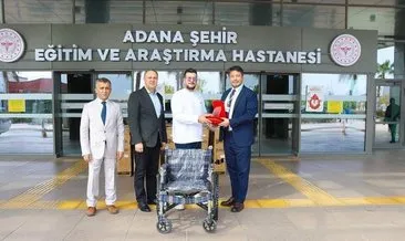 Adana Şehir Hastanesi’ne 100 tekerlekli sandalye bağışı yapıldı