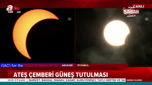 Son dakika: Dünyanın heyecanla beklediği 'Ateş çemberi güneş tutulması 'Türkiye'den böyle izlendi | Video
