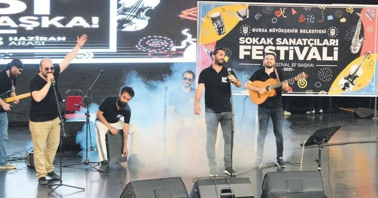 Bursalı sokak sanatçılarına destek