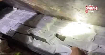 Habur’da piknik tüpü içine saklanan kaçak telefonlar yakalandı | Video