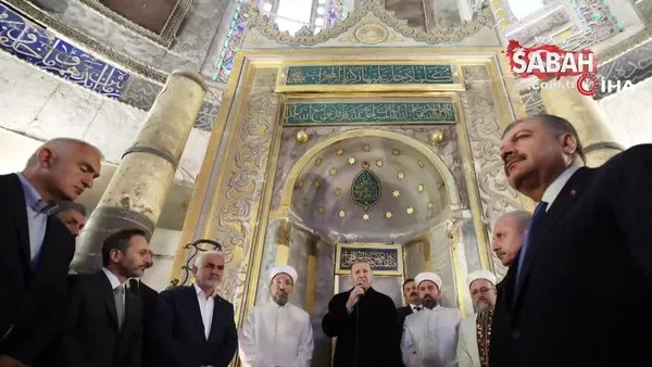 Başkan Erdoğan, Ayasofya Camii'nde bayram namazını kıldı | Video