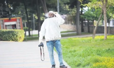 Arıcı muhabir vatandaşı kurtardı