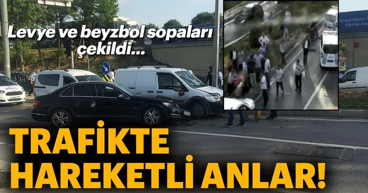 Son Dakika Haber: İstanbul’da trafik kazası sonrası levye ve beyzbol sopalı kavga